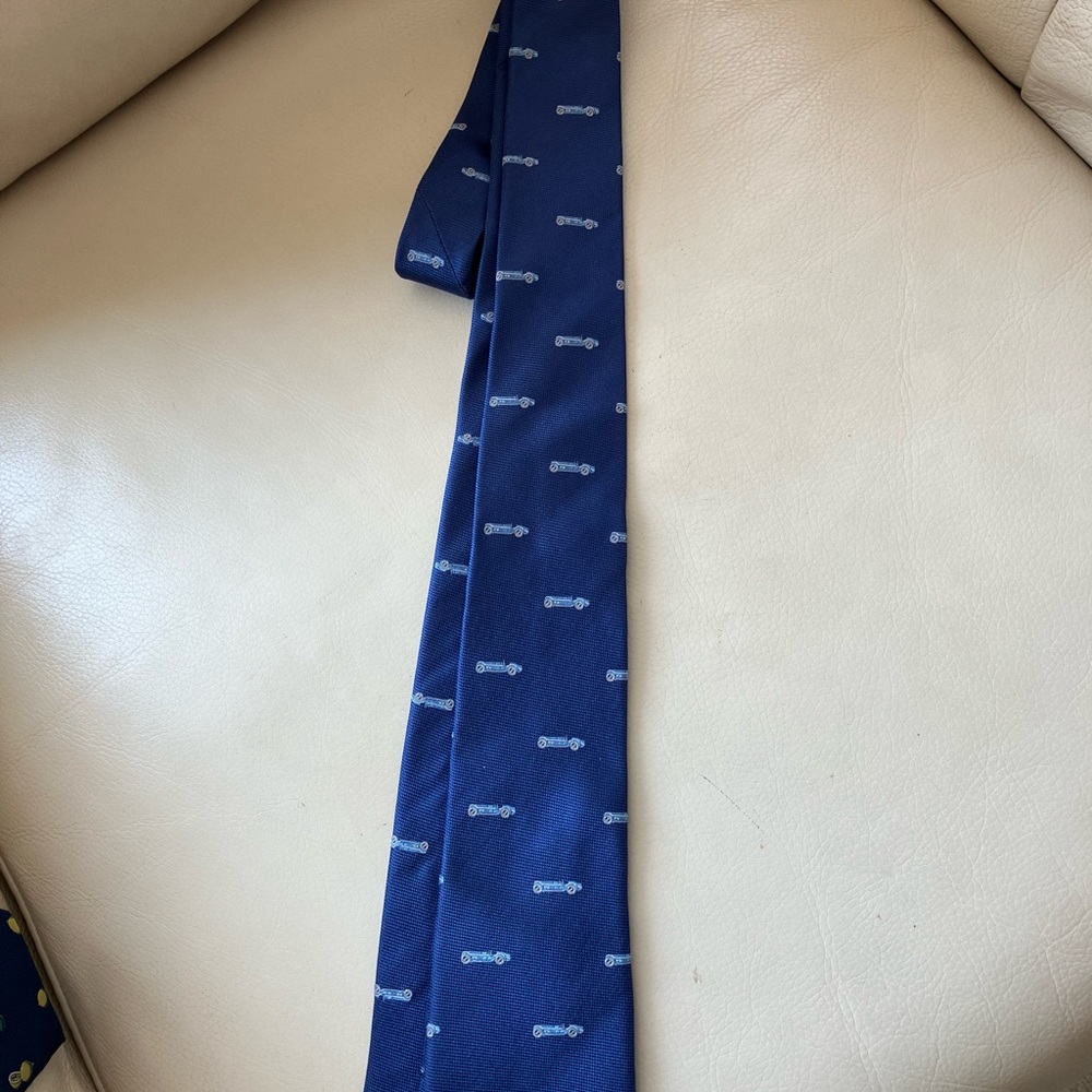 Banana Republic Men's Tie with Sports Car pattern.